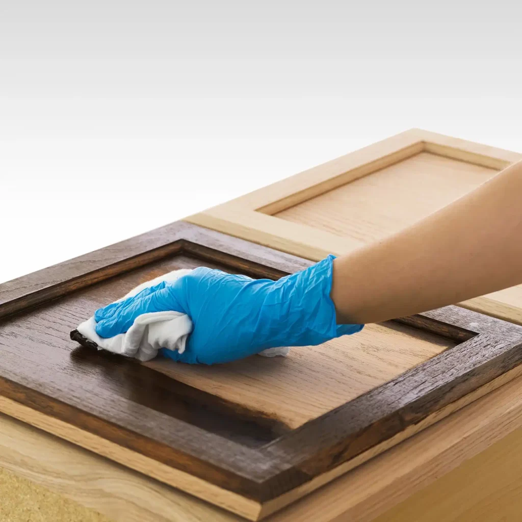 minwax gel stain cabinet door walnut